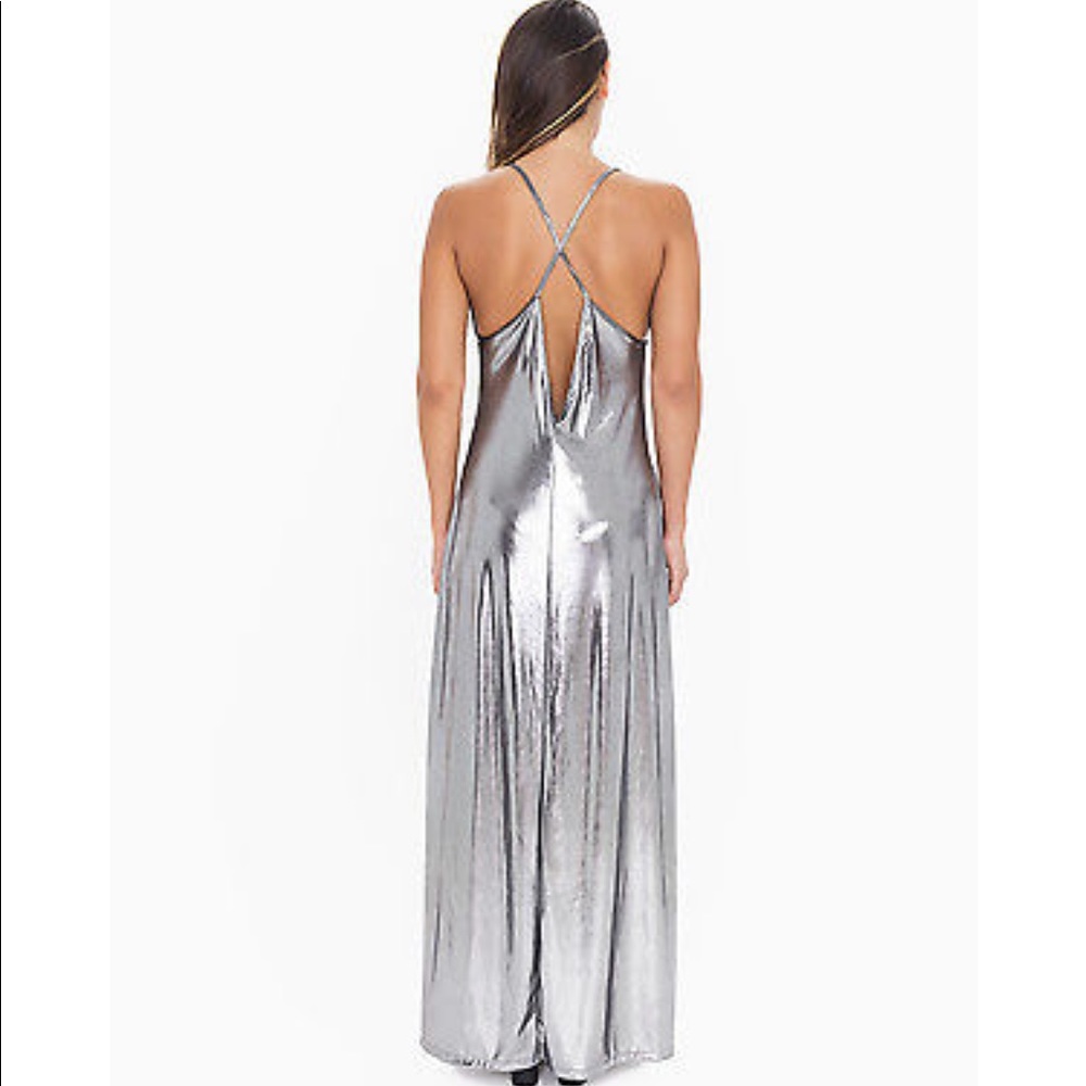 Silver maxi dress